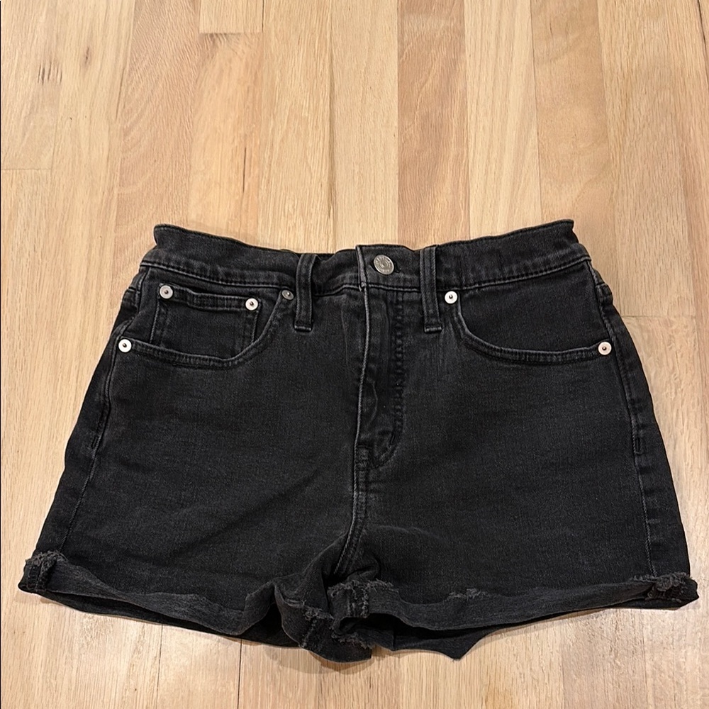 Madewell Black Denim Shorts